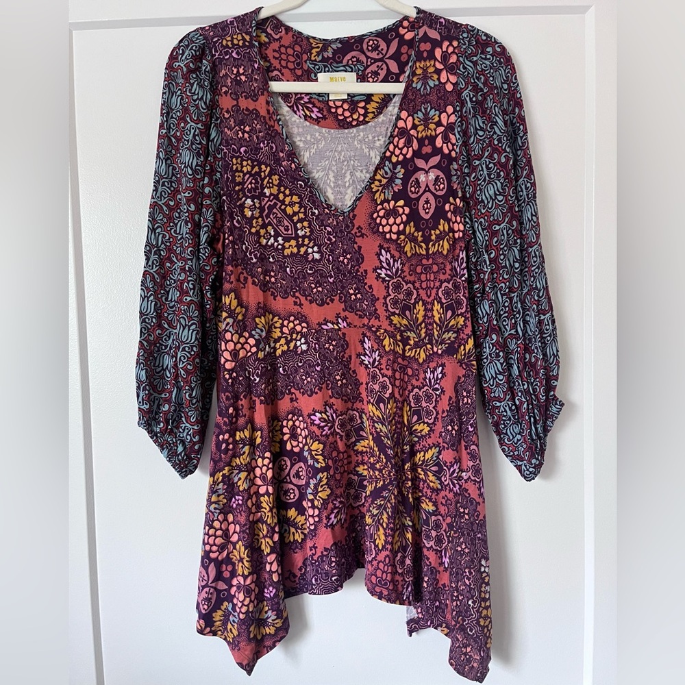 Anthropologie Maeve Tunic Blouse M